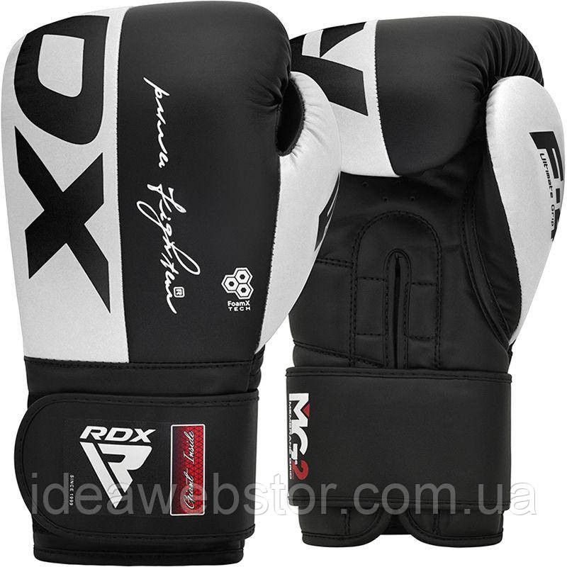 Боксерские перчатки RDX F4 White для тренировок спарринга фитнеса и единоборств 12 ун. Киев - изображение 8