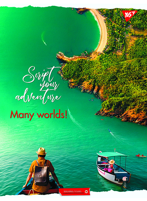 Книга канцелярська A4/96 арк."Yes" # м'яка обкл. Many worlds! 681942, шт Київ - фото 1