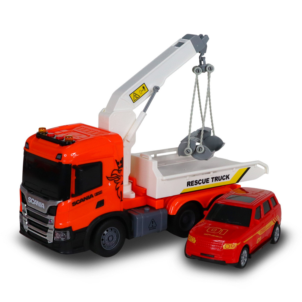 Ігровий набір серії Big Truck – Евакуатор Scania з машиною (світло, звук) Днепр - изображение 12