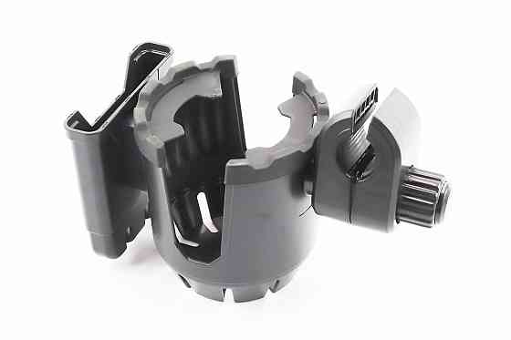 Тримач телефону та фляги на кермо, регульований, чорний Київ