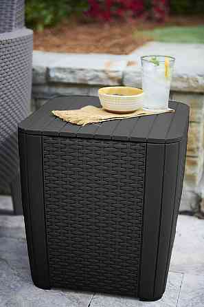 Стіл-скриня пластикова Keter Luzon Flat, графіт Київ