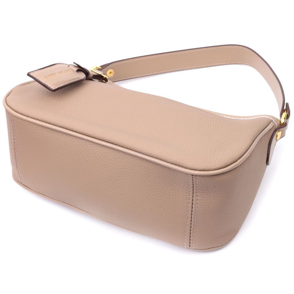 Женская сумка с двумя съемными ручками из натуральной кожи Vintage 22632 Бежева Киев - изображение 5