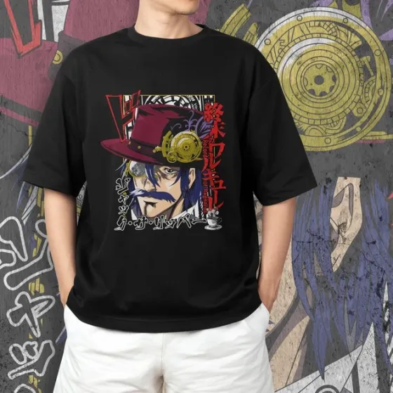 Футболка для подростка мальчика с принтом Record of ragnarok Джек Риппер 2 Размер 160 Anime10581 Днепр