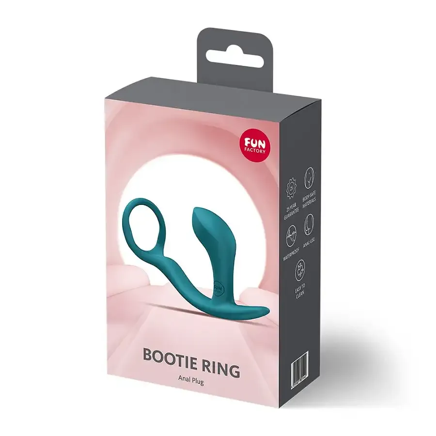 Анальна пробка з ерекційним кільцем Fun Factory BOOTIE RING Bottle Green Львів - фото 7