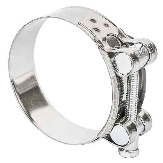 Хомут силовой нержавеющий 22мм Ø64-67мм (КРАТНО 5шт) SIGMA (2508201) Киев