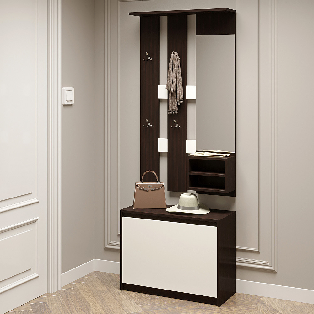 Прихожая для дома Эверест Микс венге + белый (DTM-2537) Днепр - изображение 1