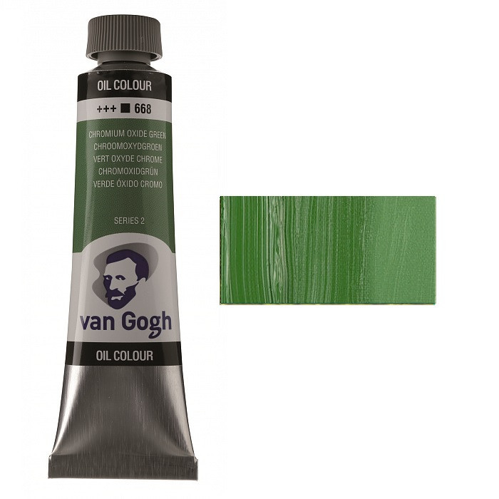 Фарба олійна VAN GOGH (668) Окис хрому зелений 40 мл Royal Talens Київ - фото 1