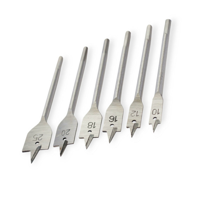 Набір пір'яних свердел по дереву 10, 12, 16, 18, 20, 25 мм (6 шт) Grad Мукачево - фото 1