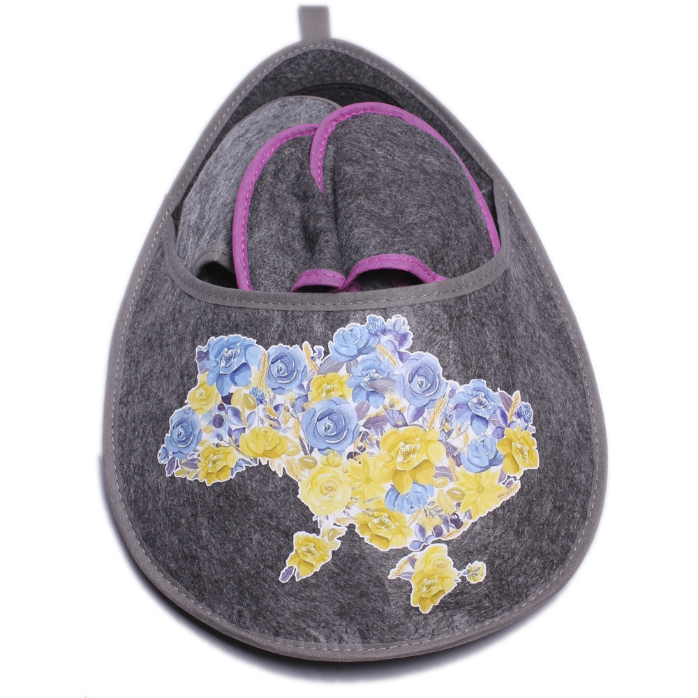 Гостевые тапочки фетровые набор 5 в 1 