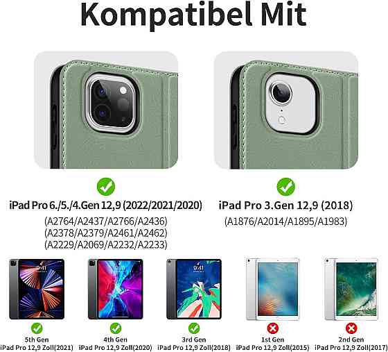 Фірмовий захисний чохол HOLIMET для Apple iPad Pro 12.9 2022/2021/2020/2018 (6th/5th/4th/3rd Generation) Black Дніпро