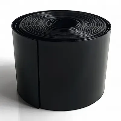 Термоусадочная трубка ПВХ 1 м, черная, для защиты проводов Киев