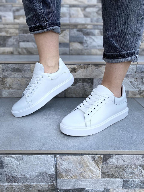 SLATURI Кеди жіночі SLATURI 152 білі (весна-осінь, шкіра натуральна) (4307) Коломыя - изображение 7