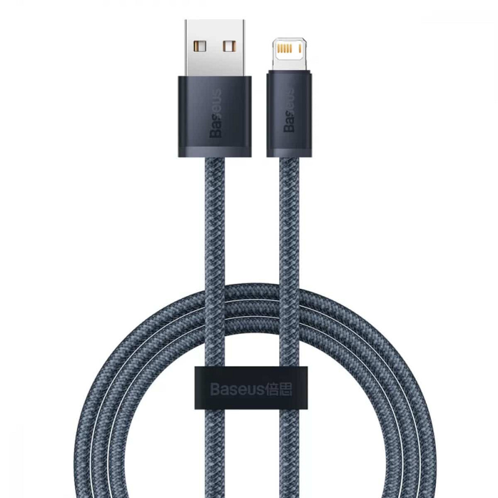 Кабель Baseus Dynamic Series Fast Charging Data Cable USB to iP 2.4A 1m Slate Gray Киев - изображение 1