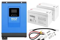 Falownik hybrydowy VOLT POLSKA SINUS PRO ULTRA-M 6500 24/230V (3000/6500W) + 2 x Акумулятор żelowy GEL VPRO Преміум 12V 110Ah Київ