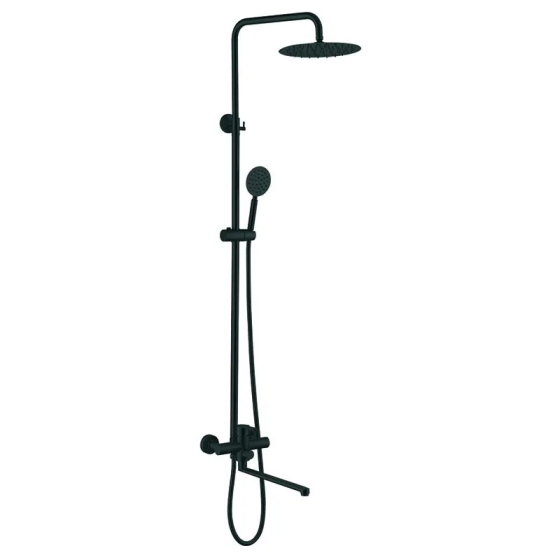 Душова колона із змішувачем Zerix DAX-006-J-35cm Black    ( ZX4829 ) 32753 Харьков