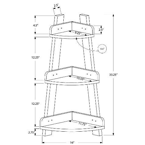 Стеллаж угловой для ванной 