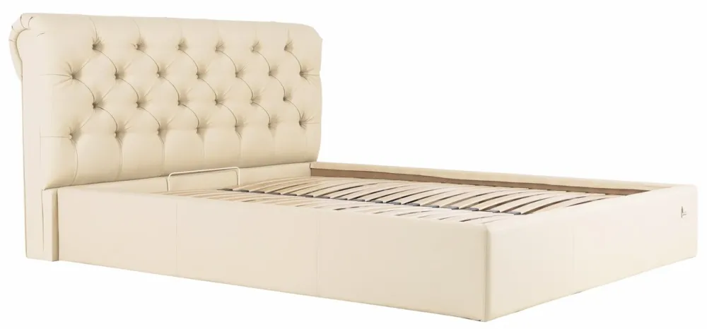 Кровать London Comfort 140 х 190 см Fly 2207 С подъемным механизмом и нишей для белья Бежевый Киев - изображение 2