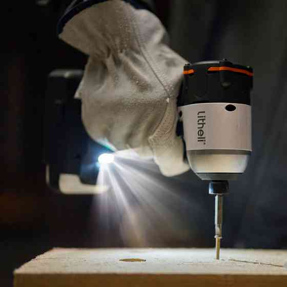 Аккумуляторный ударный винтоверт Litheli бесщеточный, питание от павербанка (УМБ Litheli Power Bank 20000 mAh, 45W, 2А в Киев