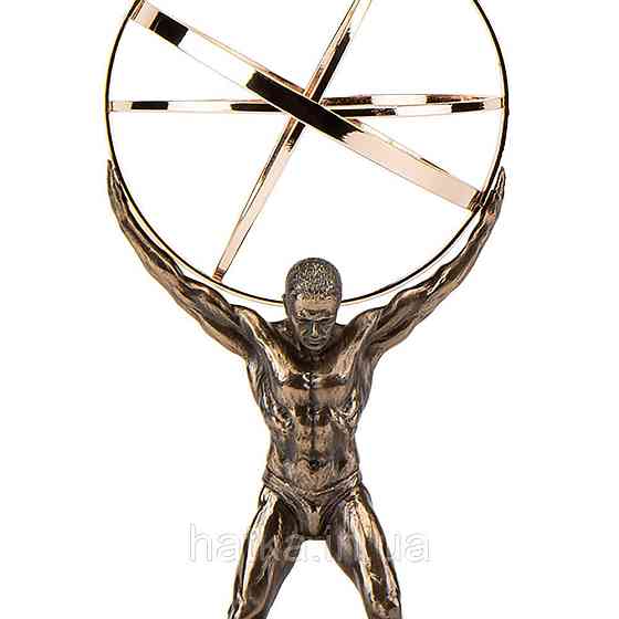 Статуэтка Veronese Атлант держащий небосвод 22х13 см полистоун с бронзовым покрытием 76696A4 Киев