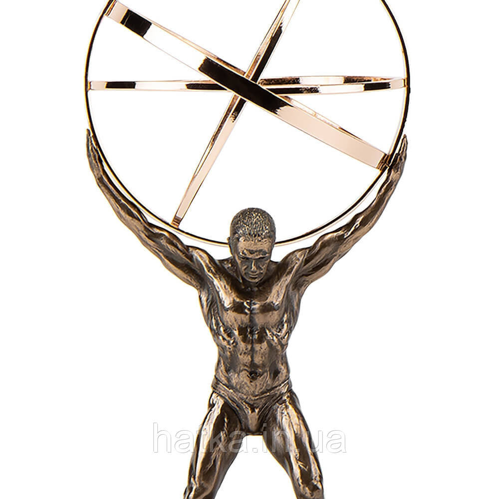 Статуэтка Veronese Атлант держащий небосвод 22х13 см полистоун с бронзовым покрытием 76696A4 Киев - изображение 2