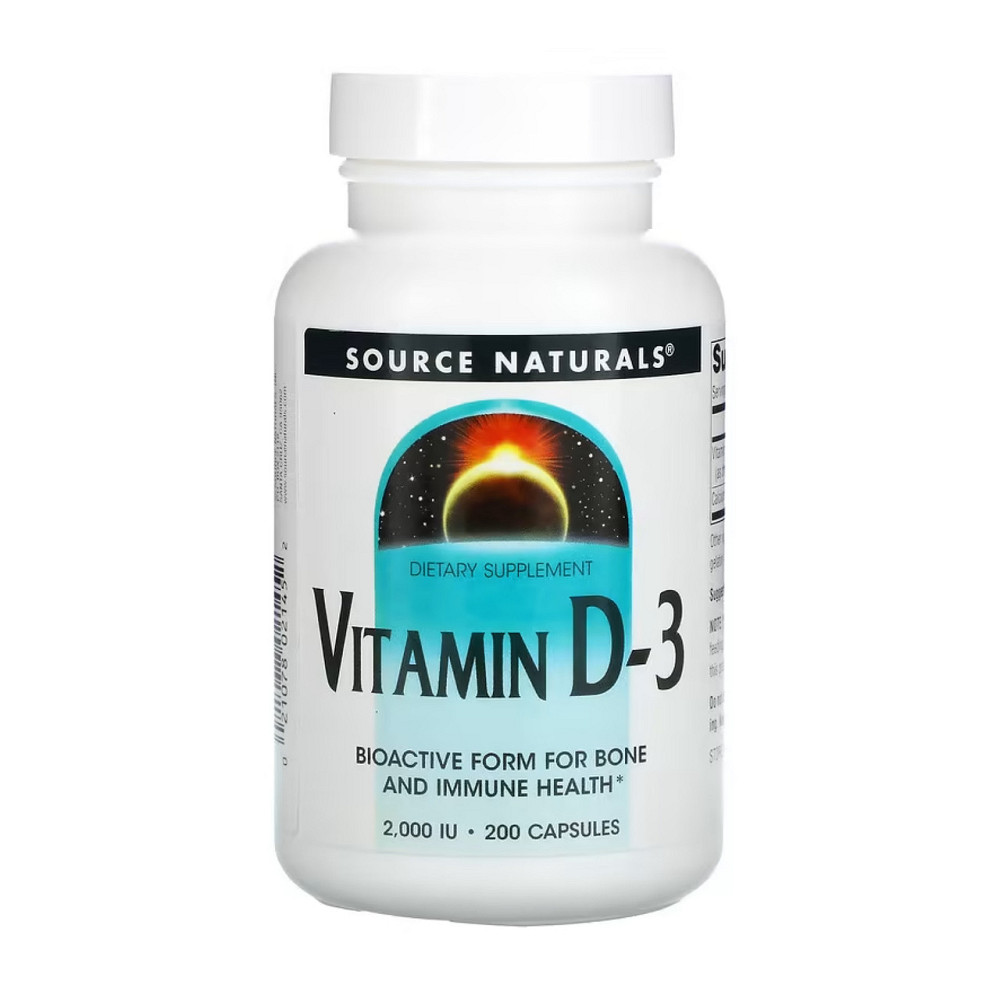 Вітамін Д3 Source Naturals Vitamin D-3 2000 IU 200 caps Київ - фото 1