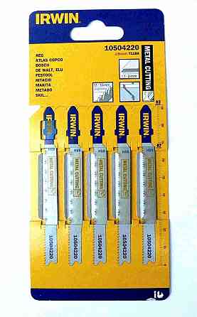 Пилка для лобзика по металу IWN BJSB 5PK T118G Одеса