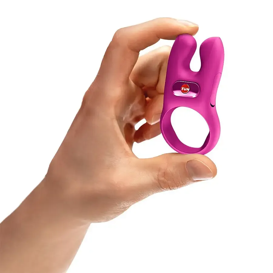 Эрекционное виброкольцо с двойной стимуляцией клитора Fun Factory NŌS CLASSIC Magenta, 2 мотора Львов - изображение 6