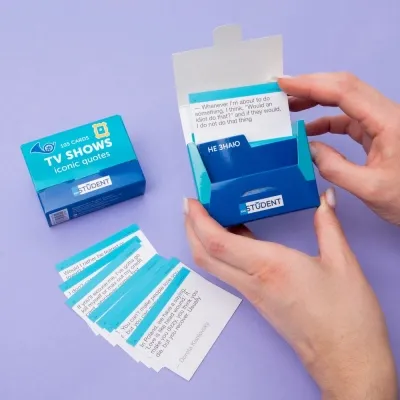 Обучающий набор English Student Карточки для изучения английского языка TV Shows. Iconic Quotes (укр.) (591226004) Винница - изображение 6