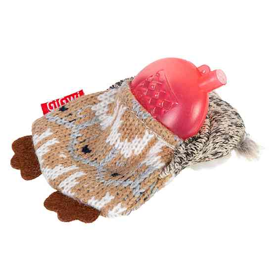 Игрушка для собак Сова с пищалкой GiGwi Plush Friendz, текстиль, 10 см Киев