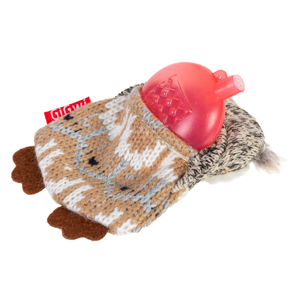 Игрушка для собак Сова с пищалкой GiGwi Plush Friendz, текстиль, 10 см Киев - изображение 3