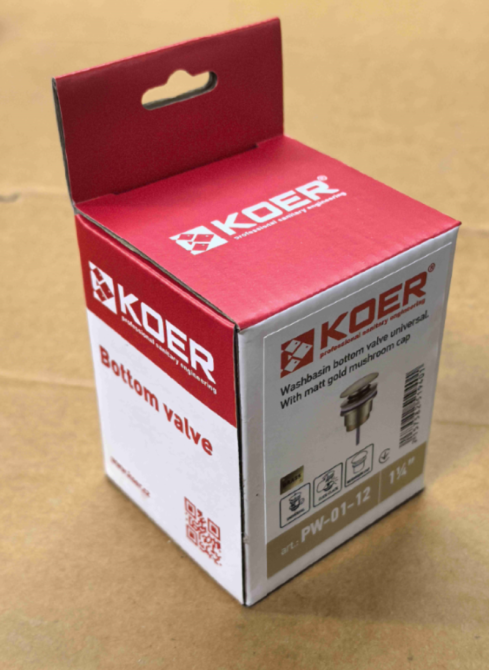 Донний клапан Koer PW-01-12 для умивальника  1 1/4''    ( KR5194 ) 29658 Харків - фото 8