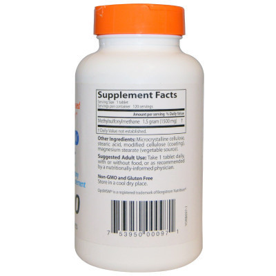 Витаминно-минеральный комплекс Doctor's Best МСМ (метилсульфонилметан) 1500, OptiMSM, 120 таблеток (DRB-00097) Винница - изображение 2