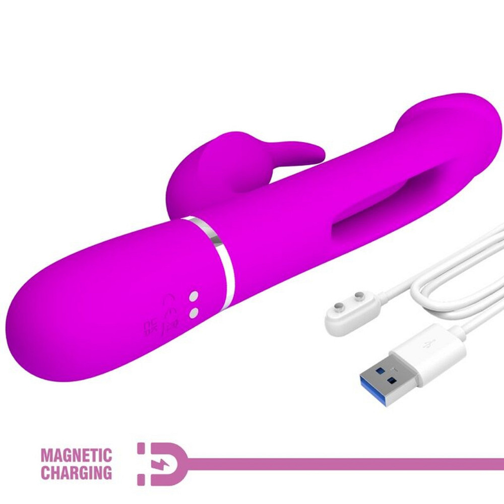Вибратор PRETTY LOVE Kampas Rabbit 3 in 1,7 vibration functions 4 licking settings Sex Aura Киев - изображение 6