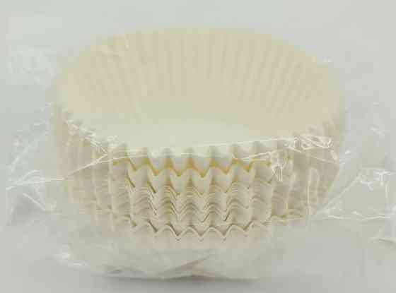 Тартолітка для кексів А6 "Кругла біла" D45 H26 (100 шт.) (1 уп.) Харків