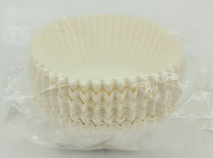 Тартолітка для кексів А6 "Кругла біла" D45 H26 (100 шт.) (1 уп.) Харків - фото 2