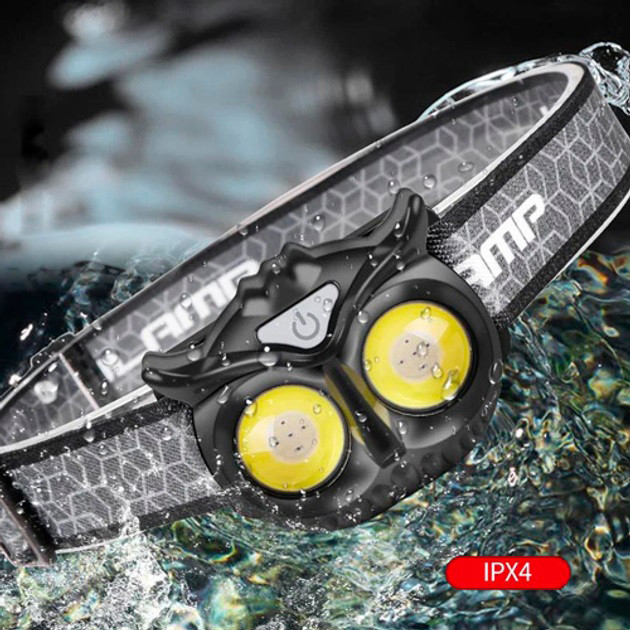 Налобный фонарик с регулируемым ремешком, Фонарь с фиксацией на голове, Мощный фонарь для рыбалки SJ-30 Львов - изображение 13