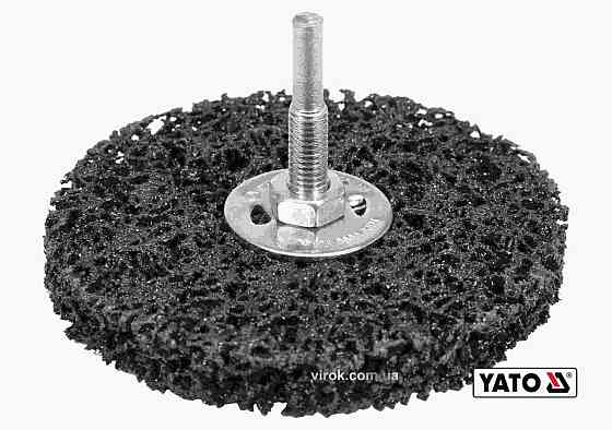 Щітка шліфувальна неткана дискова YATO Ø=100 мм, до дрилі шпиндель Ø=6 мм [6/36] Одесса
