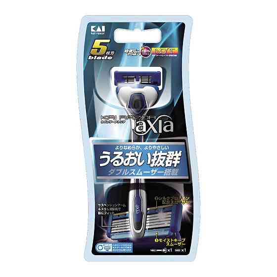 Бритва безпечна чоловіча 5 лез KAI-5 Razor Axia + тримач Kai razor Вінниця