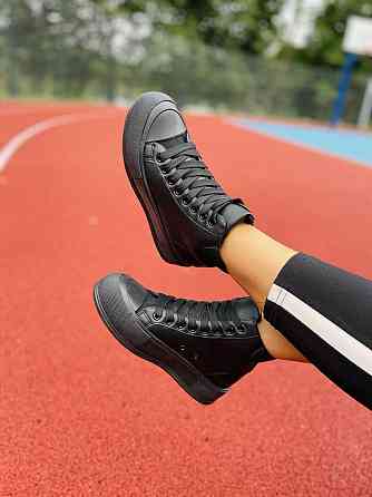 No brend Кеди жіночі M119-1 чорні (весна-осінь, еко-шкіра) (4748) Коломыя