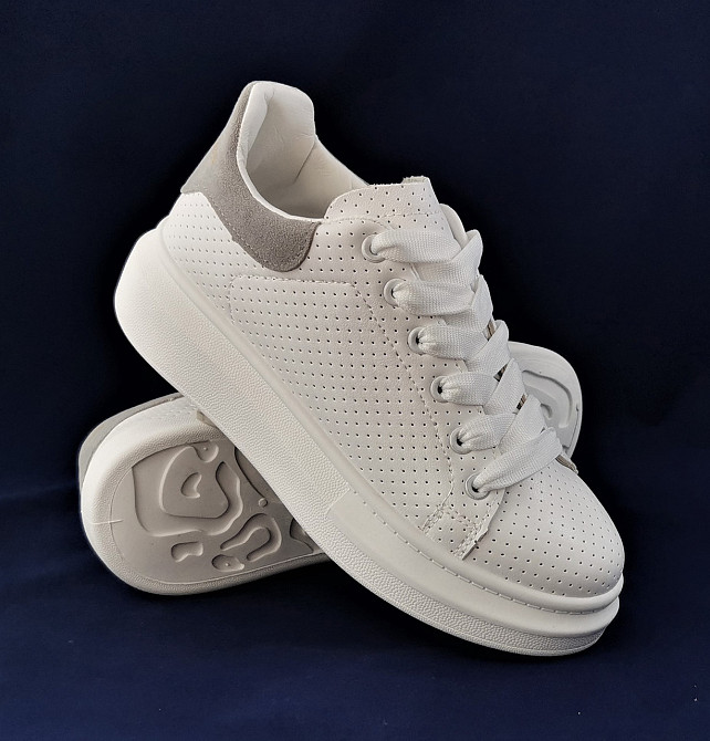 .Женские Кроссовки Слипоны Белые Мокасины A!exander Mc@ueen (размеры: 37,38) Видео Обзор Днепр - изображение 1