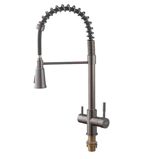 Кухонний змішувач Koer KB-72025-07 з виходом для питної води та пружинним виливом (KR5016) Харків