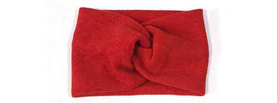 Повязка чалма ангорка красная Киев