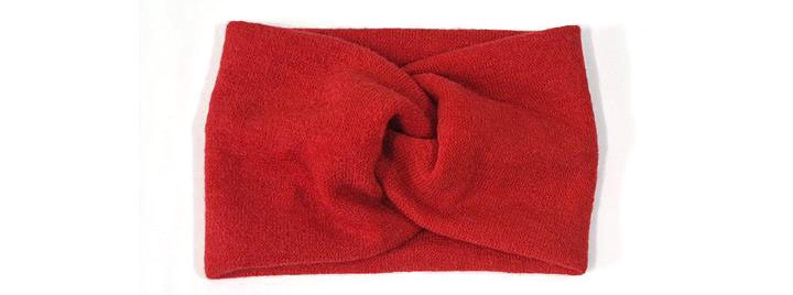 Пов'язка чалма ангорка червона Київ - фото 1