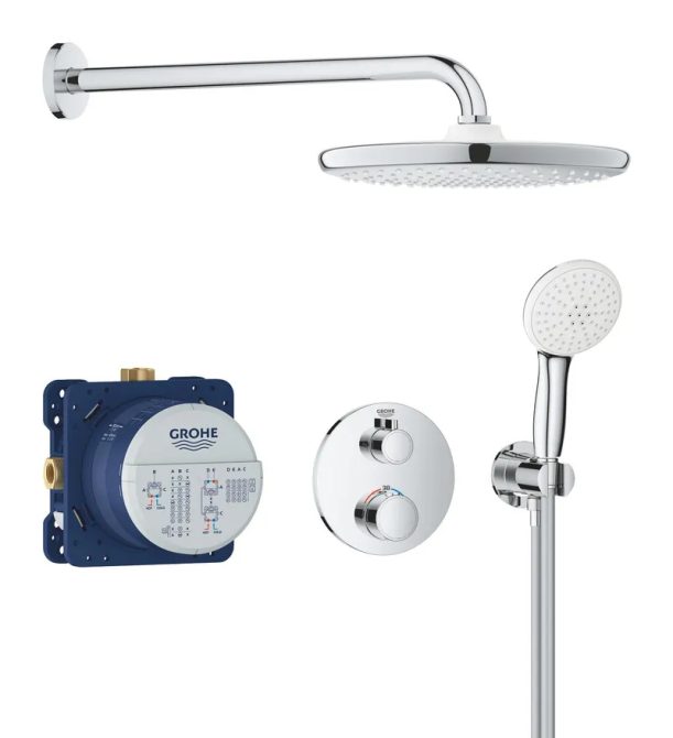 Душова система прихованого монтажу з термостатом Grohe Grohtherm   ( 34872000 ) 20168 Харків - фото 1