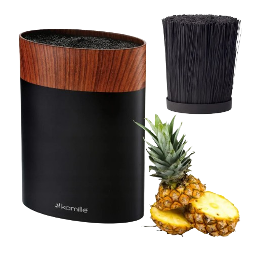 Підставка для ножів 18см чорний/сірий/червоний мармур 7617 KAMILLE Житомир - изображение 4