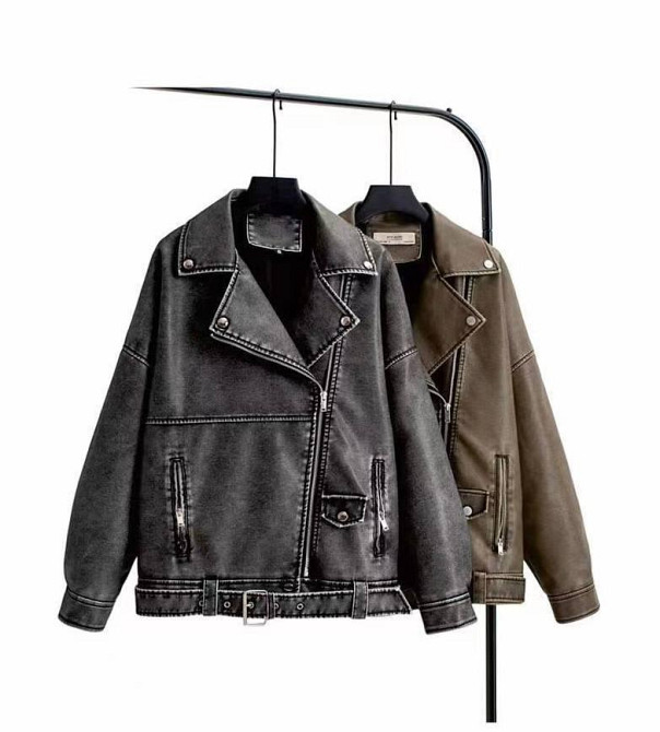 Женская куртка оверсайз Хаки S Харьков - изображение 1