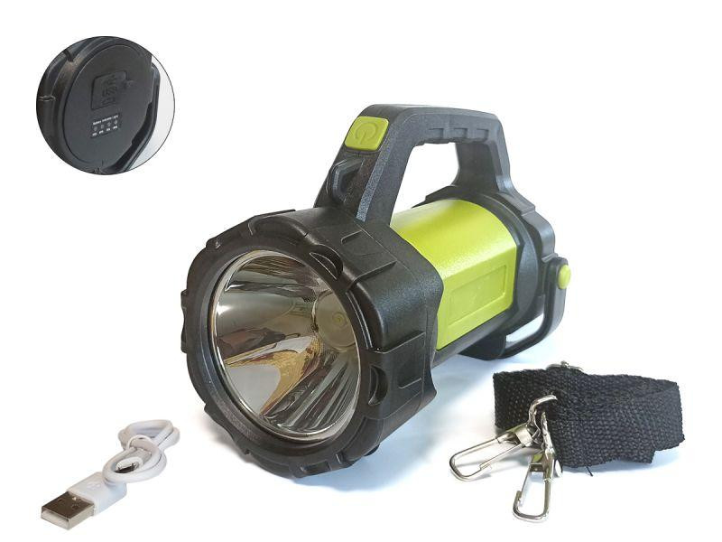 Ліхтар ручний A-T85B із вбудованим акумулятором 2400 mAh + USB Харків - фото 1