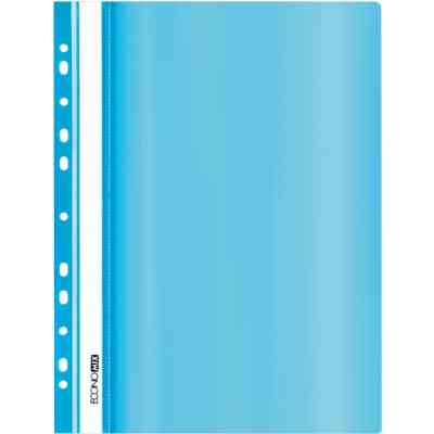 Папка-скоросшиватель Economix А4 с перфорацией, фактура "глянец", пастельная голубая (E31510-82) Винница