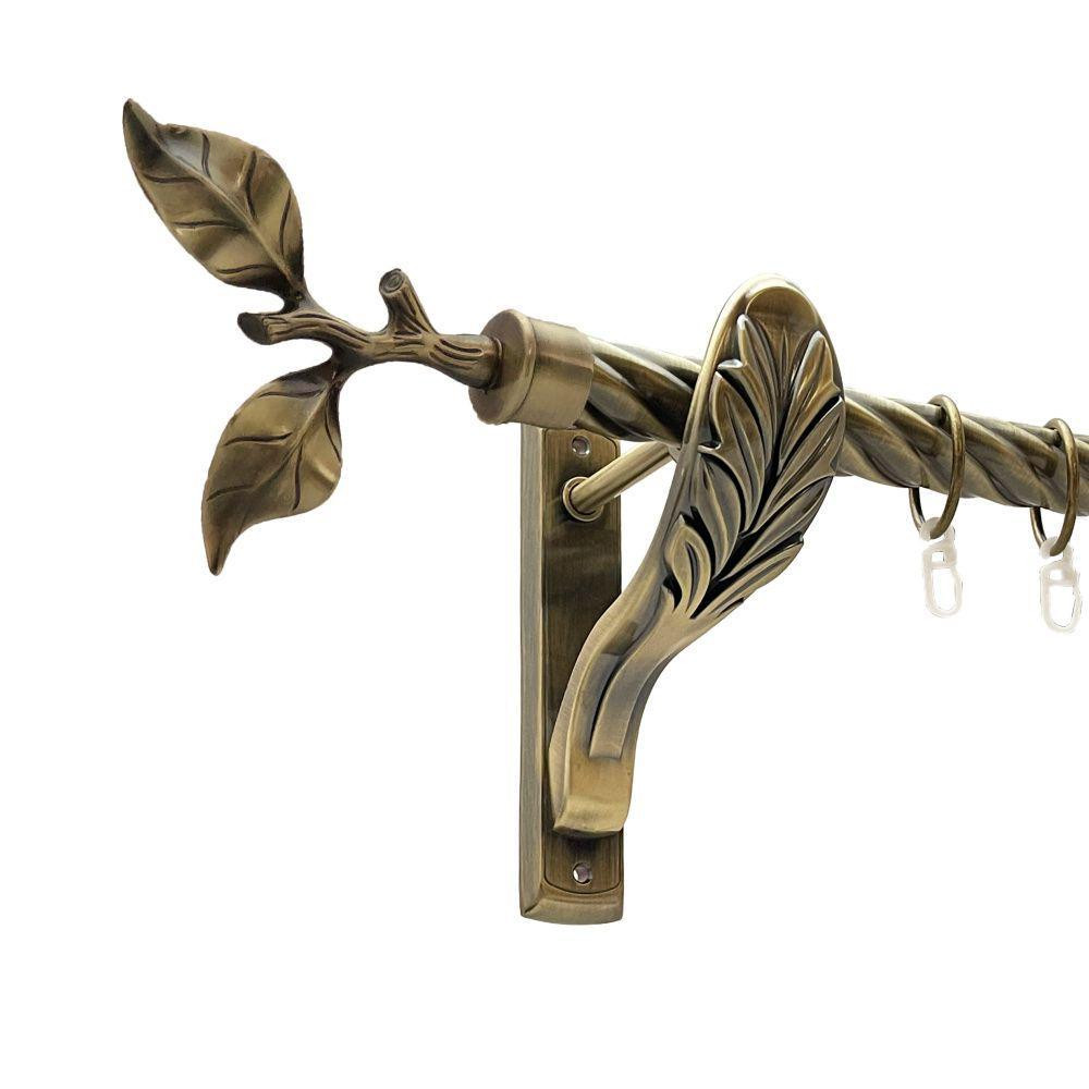 Карниз Orvit Листок Троянди металевий однорядний ретро скручена труба кільце металеве Антик 25 мм 200 см Львов - изображение 1