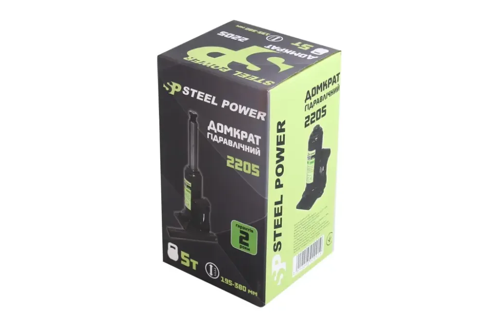 Домкрат гідравлічний 5 т 195-380м Steel Power Вінниця - фото 3